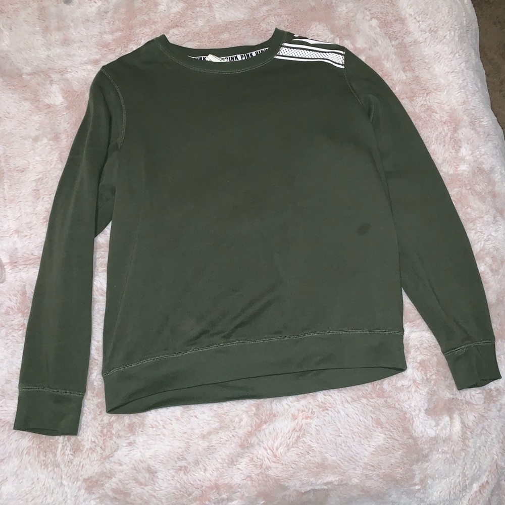 Olive Green Victoria’s Secret PINK Sweatshirt